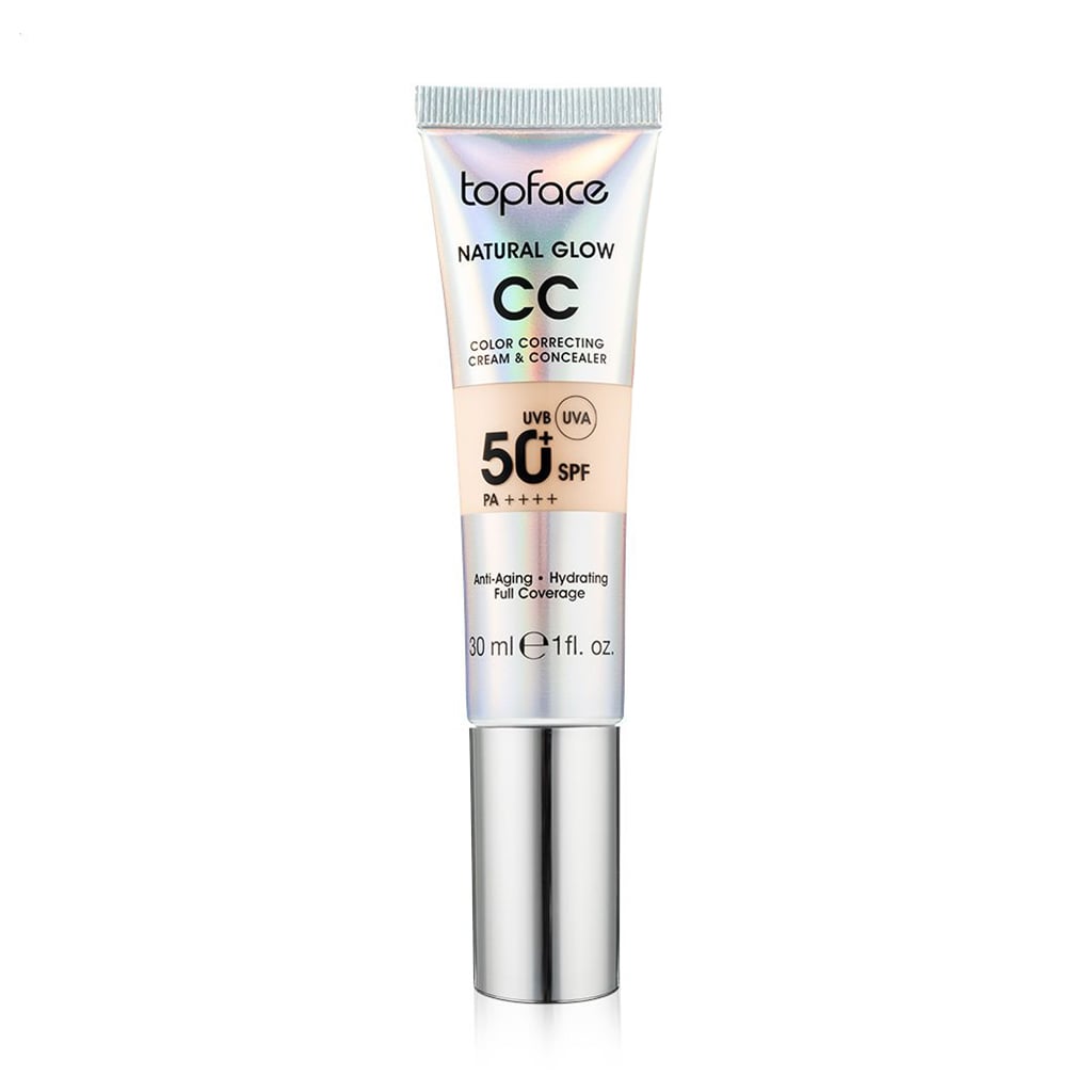 Тональний СС-крем для обличчя TopFace Natural Glow CC Color Correcting Cream &amp; Concealer, SPF 50+ PA++++, 007, 30 мл